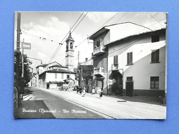 Cartolina Pusiano - Via Mazzini - 1950 ca..