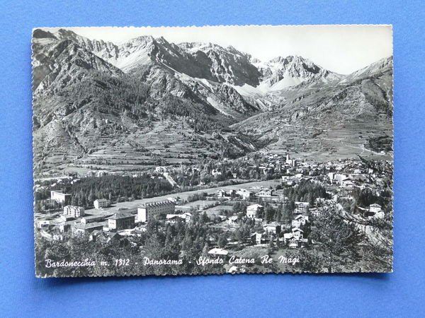 Cartolina Bardonecchia - Panorama - Sfondo Catena Re Magi - …