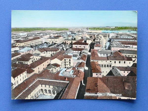Cartolina Alessandria - Panorama . 1956