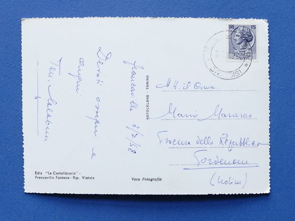 Cartolina Francavilla Fontana - Castello Imperiali - Sede del Comune …