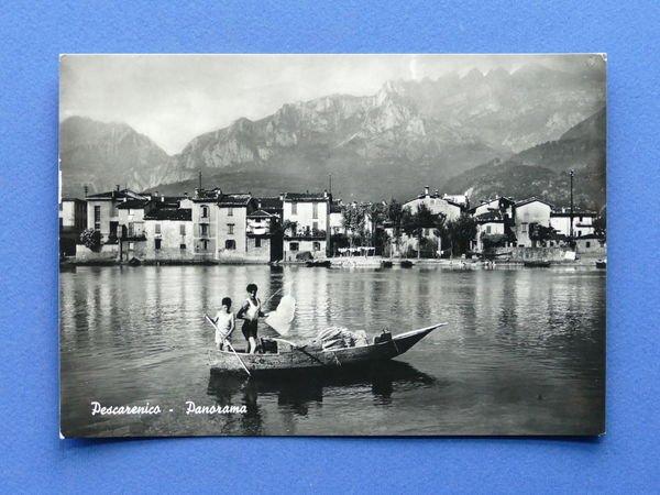 Cartolina Pescarenico - Panorama 1954