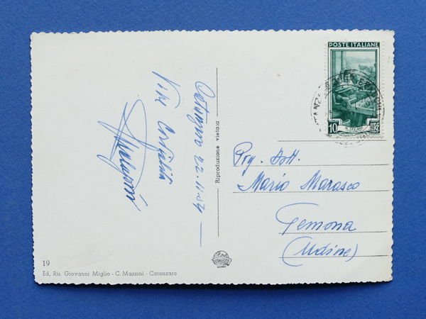 Cartolina Catanzaro - Piazza Montegrappa - Rione S. Leonardo - …