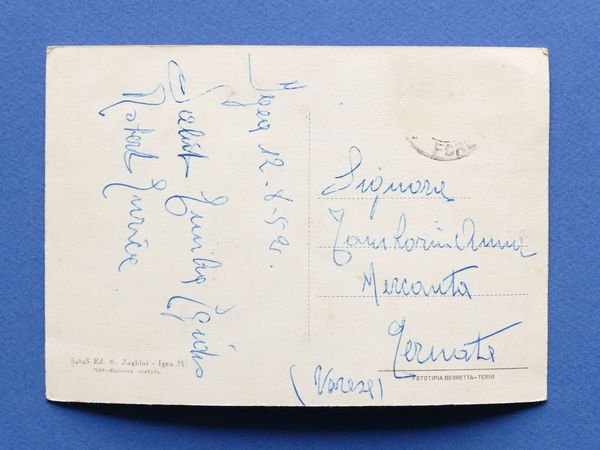 Cartolina Igea Marina - Lungomare - 1952