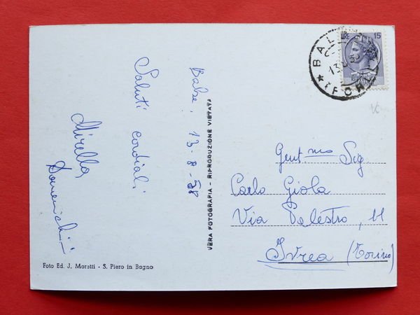 Cartolina Balze - Stazione Climatica - Panorama - 1958