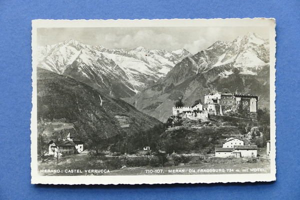 Cartolina Merano - Castel Verrucca - 1950