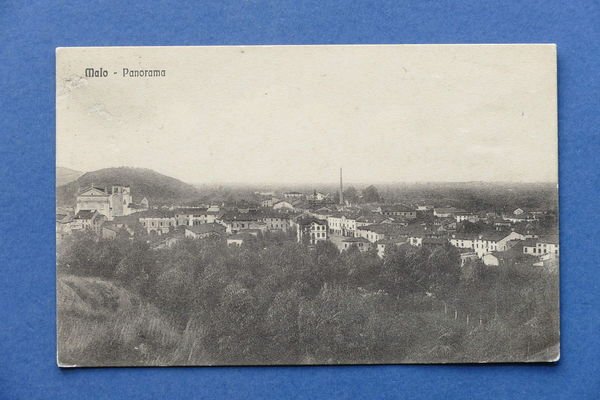 Cartolina Malo - Panorama - 1916