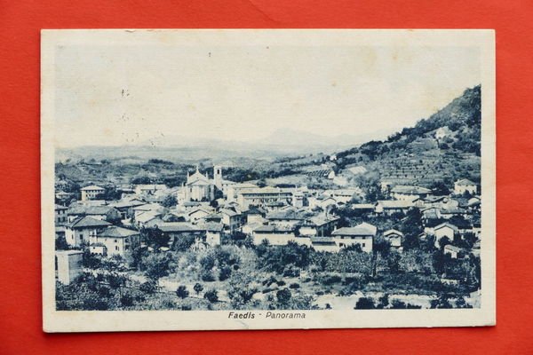 Cartolina Faedis - Panorama - 1939