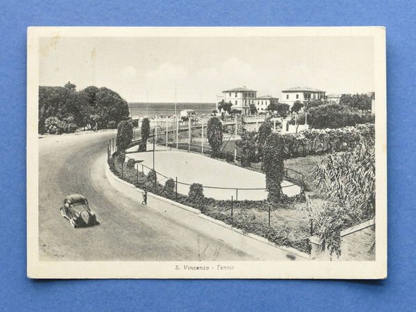 Cartolina S. Vincenzo - Tennis - 1953