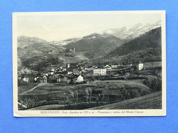 Cartolina Riolunato - Panorama e veduta del Monte Cimone - …