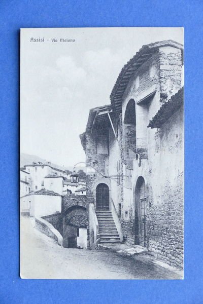 Cartolina Assisi - Via Moiano - 1943.
