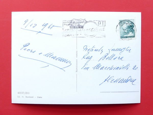 Cartolina Siena - Varie vedute - 1965