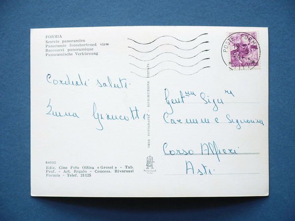 Cartolina Formia - Scorcio Panoramico - 1964
