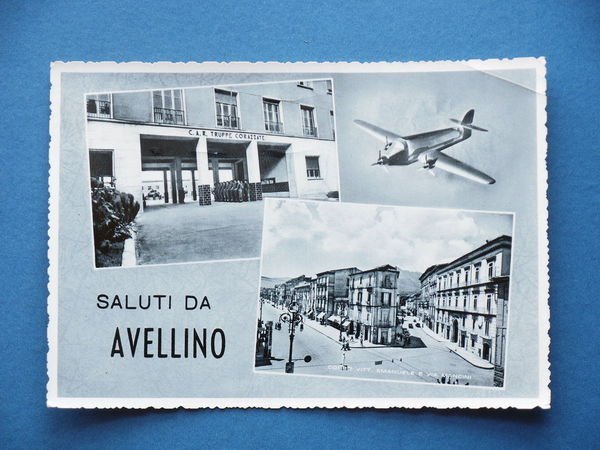 Cartolina Avellino - Militaria - C.A.R. Truppe Corazzate - 1958