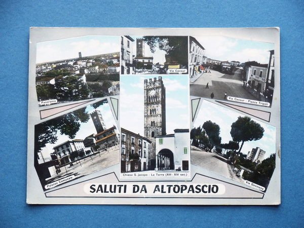 Cartolina Altopascio - Varie vedute - 1962