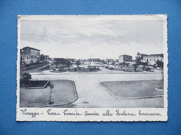 Cartolina Viareggio - Piazza Principe - 1937