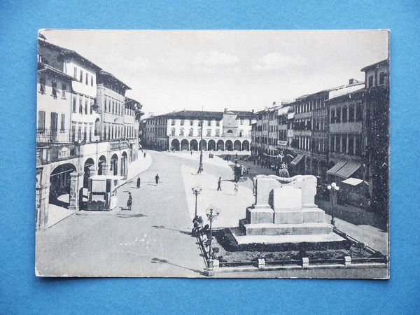 Cartolina Figline Valdarno - Piazza Marsilio Ficino - 1940 ca.