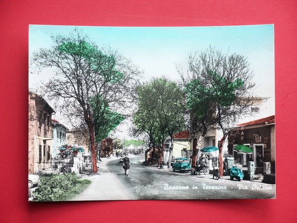 Cartolina Bassano in Teverina - Via Ortona - 1965