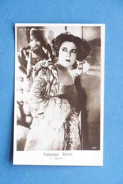 Cartolina Cinema Muto - Francesca Bertini in Odette - Anni …