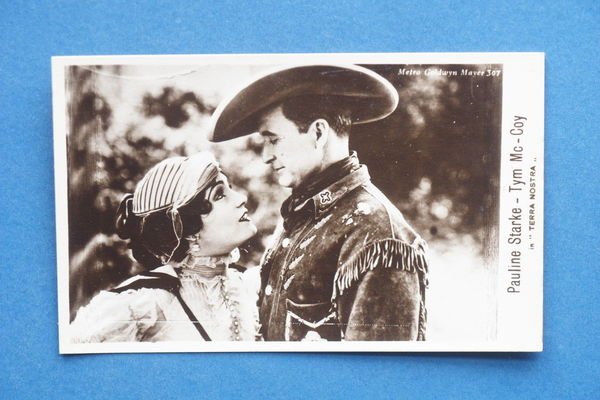 Cartolina Cinema Muto Tim McCoy - Pauline Starke - Film …