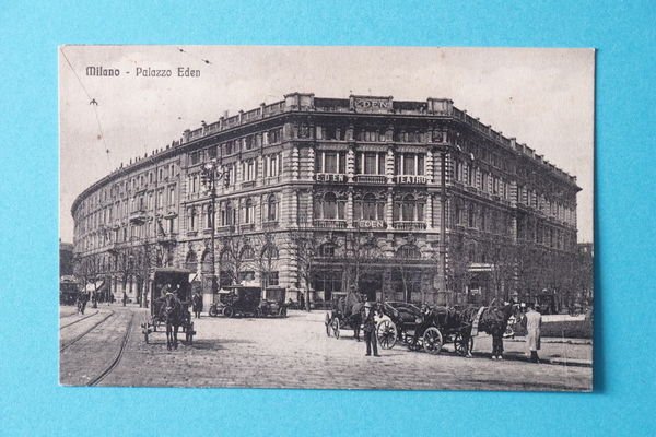 Cartolina Milano - Piazza Eden - 1910 ca.