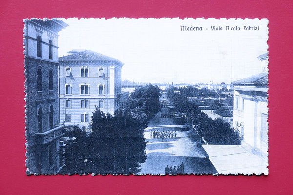 Cartolina Modena - Viale Nicola Fabrizi - 1920 ca.