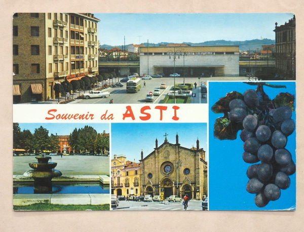 Cartolina Asti - Varie vedute - 1968