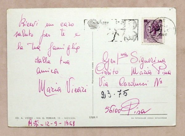 Cartolina Asti - Varie vedute - 1968