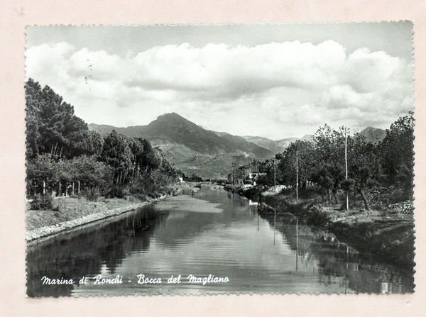 Cartolina Marina di Ronchi - Bocca del Magliano - 1956