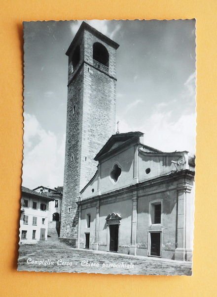 Cartolina Campiglia Cervo - Chiesa Parrocchiale - 1960.