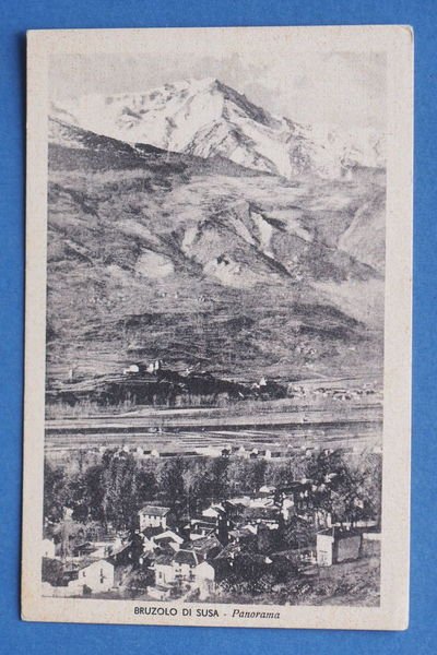 Cartolina Bruzolo di Susa - Panorama - 1942 ca.