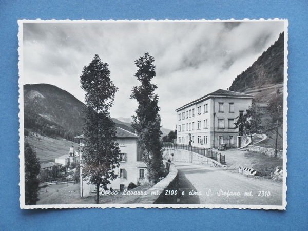 Cartolina Dosso Lavazza e cima S. Stefano - 1950 ca.