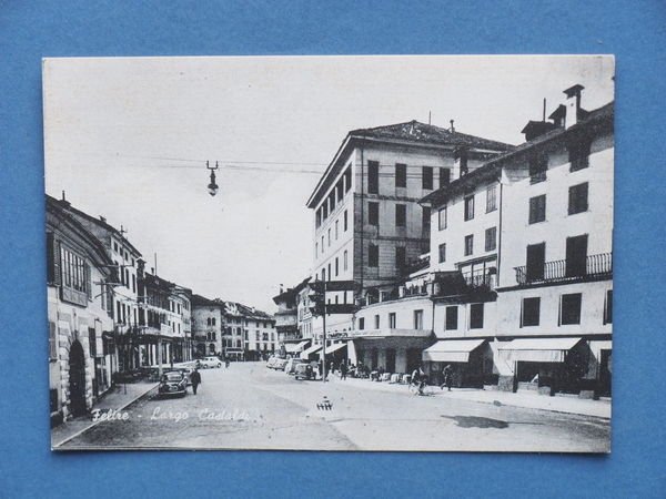 Cartolina Feltre - Largo Castaldi - 1960 ca.