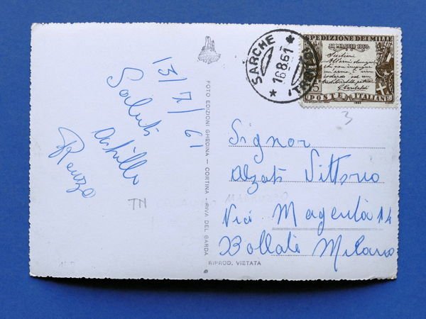 Cartolina Sarche - Bar Miravalle - Tornanti del Limarò - …