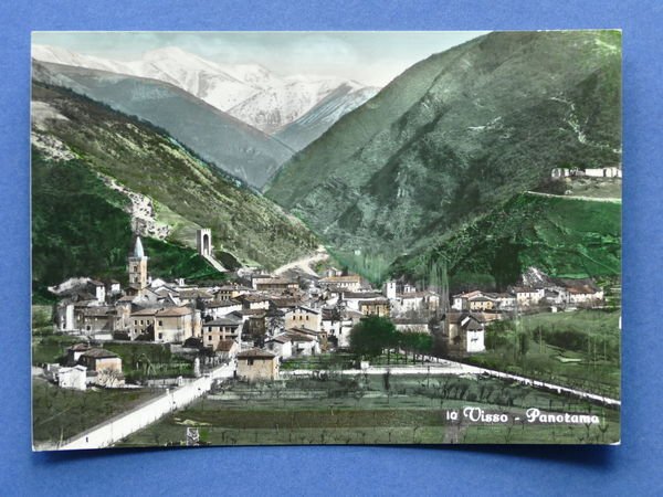 Cartolina Visso - Panorama - 1959