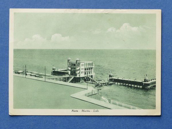 Cartolina Noto - Marina - Lido - 1950 | Immagine principale