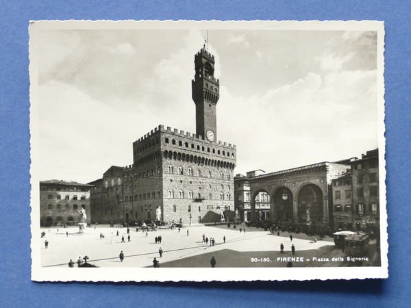Cartolina Firenze - Piazza della Signoria - 1950 ca.