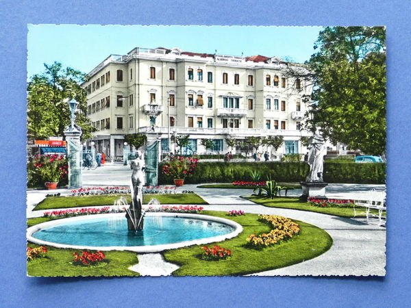 Cartolina Abano Terme - Grand Hotel Trieste e Vittoria - …