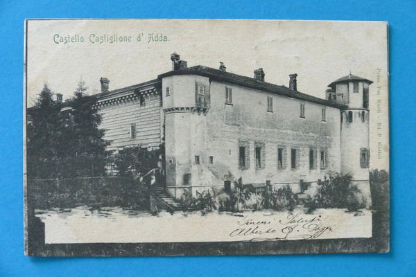 Cartolina Castiglione d'Adda - Castello - 1901.