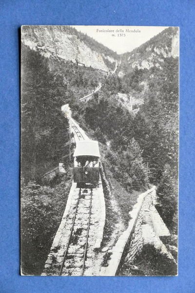 Cartolina Funicolare della Mendola presso Bolzano 1944 Cartolina