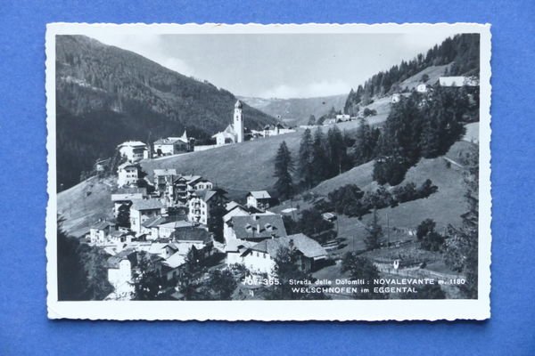Cartolina Strada delle Dolomiti - Novalevante - 1952