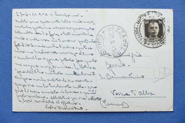 Cartolina Udine - Piazza Vittorio Emanuele II - 1941