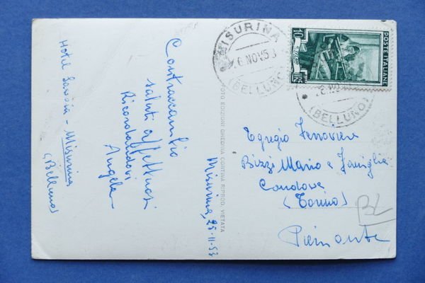 Cartolina Albergo Misurina al Lago - 1953 | Immagine Gallery 2