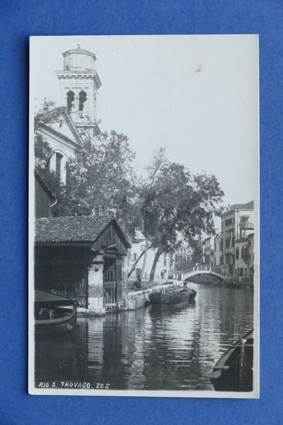 Cartolina Venezia - Rio S. Trovaso - 1920 ca.