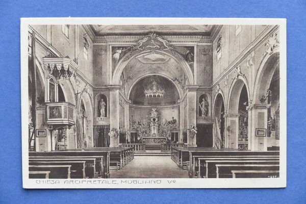 Cartolina Mogliano Veneto - Chiesa Arcipretale - 1925 ca.