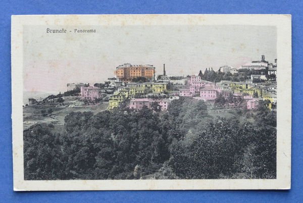 Cartolina Brunate - Panorama - 1921 ca.