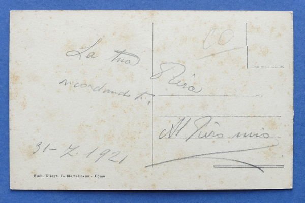 Cartolina Brunate - Panorama - 1921 ca.