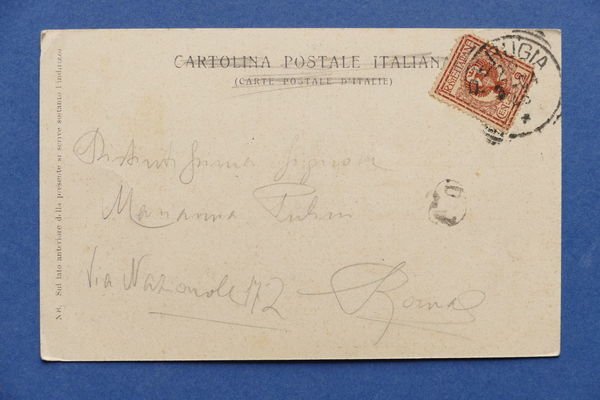 Cartolina Perugia - Fonte maggiore - 1904