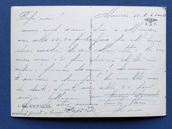 Cartolina Monza - Il Palazzo di Giustizia - 1935 ca.