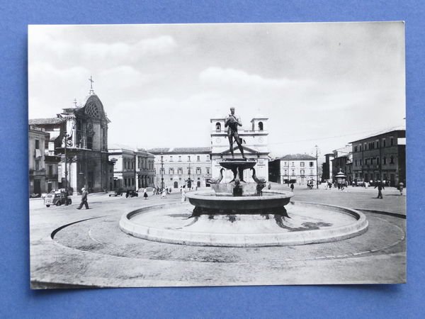 Cartolina L'Aquila - Piazza del Duomo - 1955 ca.