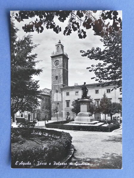 Cartolina L'Aquila - Torre e Palazzo di Giustizia - 1955 …